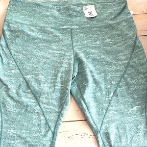 Xersion Womens Legging 7/8 Ankle High Rise Fitted Stretch Peach 🍑 Fabric 3X